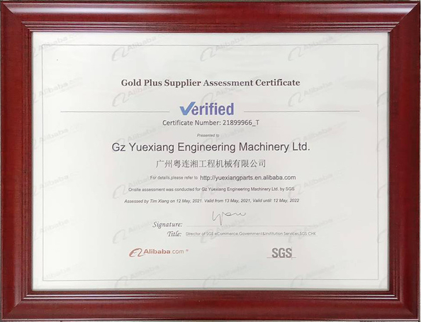 Trung Quốc GZ Yuexiang Engineering Machinery Co., Ltd. Chứng chỉ