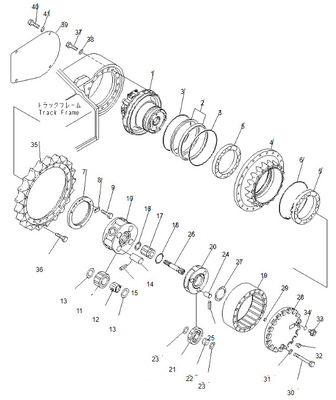 Phụ tùng máy xúc Belparts Komatsu Final Drive Pc 228 Pc228 708-8F-00120