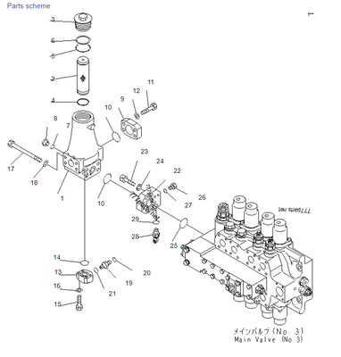 Van thủy lực máy xúc Komatsu PC1250SP-7 21N-62-31201 21N-62-31221 21N-62-31230 OEM