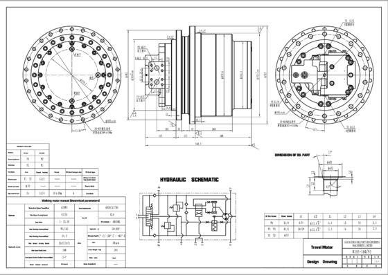 Động cơ di chuyển thủy lực Hyundai R305 R335 R290-7 R300LC-9S 31N8-40011