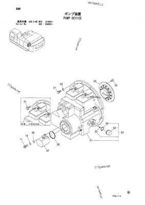 ZX460LCH-HCME,9184686 4432815 9199338, ZX470-5G, ZX470H-5G, ZX470LC-5G, ZX470LCH-5G, ZX470LCR-5G, ZX470R-5G, ZX480MT, ZX480MTH, ZX500LC, ZX500LCH Bơm chính thủy lực cho Hitachi