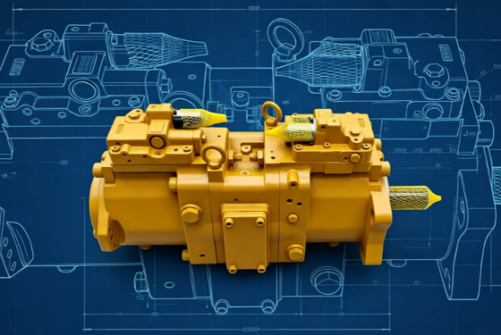 K7V180DTP1Y7R-1E05 336GC 345GC E336GC E345GC Máy bơm thủy lực chính 17T Spline phía trước 13T Cánh sau Tiêu chuẩn Mỹ cho Bộ máy bơm pít